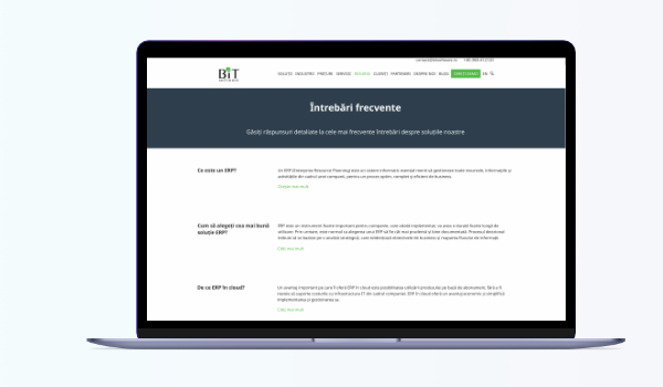 Întrebări frecvente ERP & CRM & WMS & BI