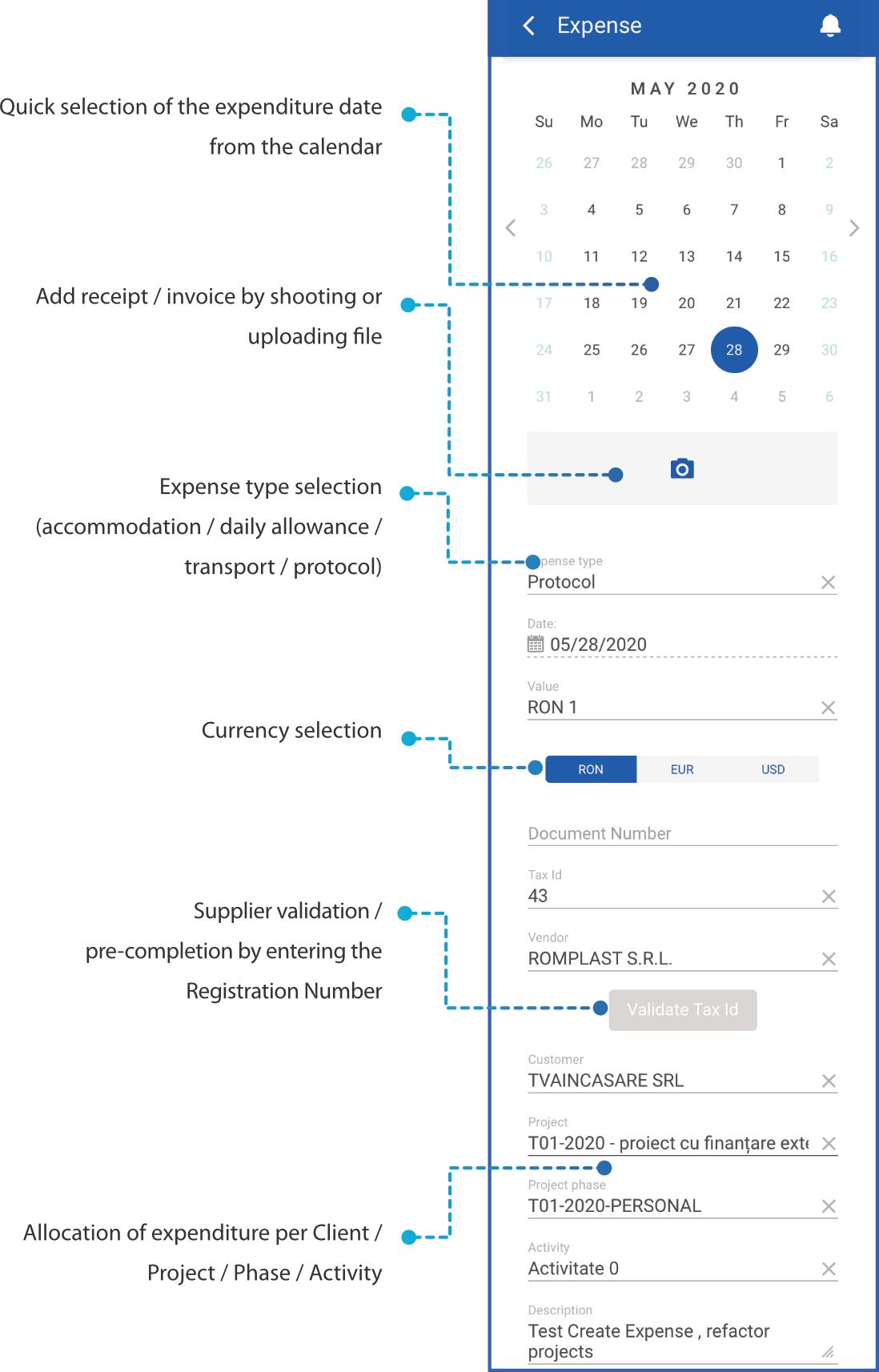 Socrate Expense Mobile App