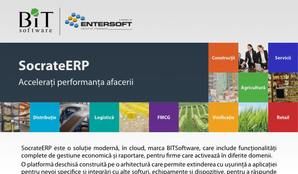 SocrateERP - accelerați performanța afacerii