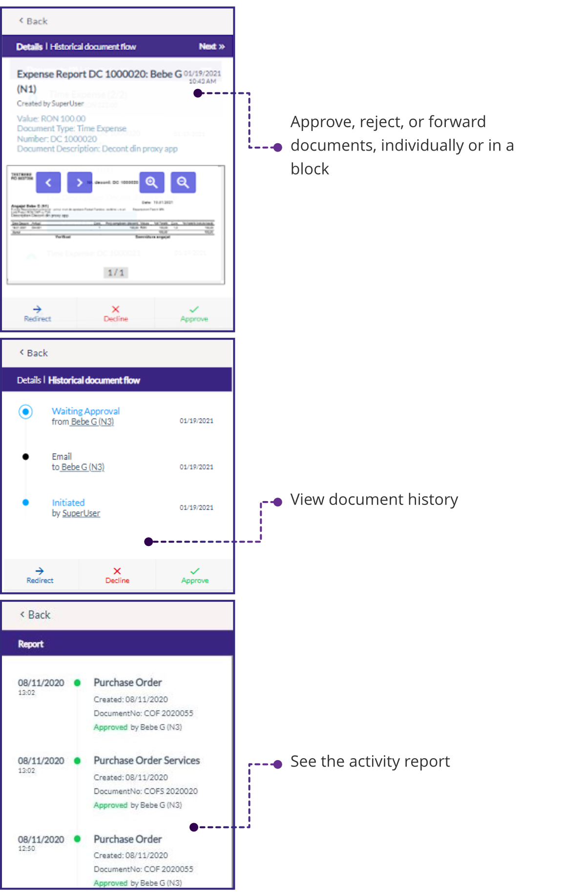 SocrateWorkflow Mobile App for document approval process