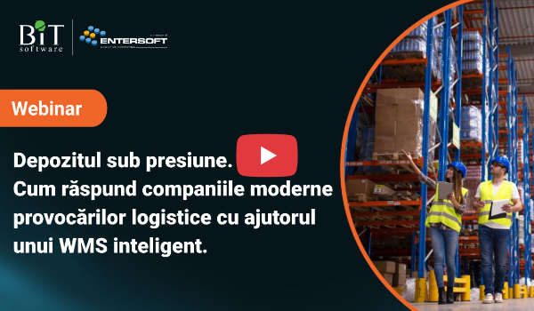 Webinar. Depozitul sub presiune. Cum răspund companiile moderne provocărilor logistice cu ajutorul unui WMS inteligent.